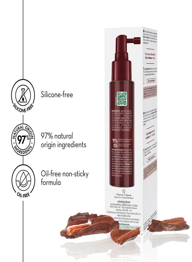 Klorane سيروم كلوران المقوي المكثف مع الكينين - بديل طبيعي لتساقط الشعر - يدعم شعر أكثر كثافة وقوة وصحة - للرجال والنساء - تركيبة غير دهنية، تترك على الشعر - 3.3 أونصة سائلة. - Image 5