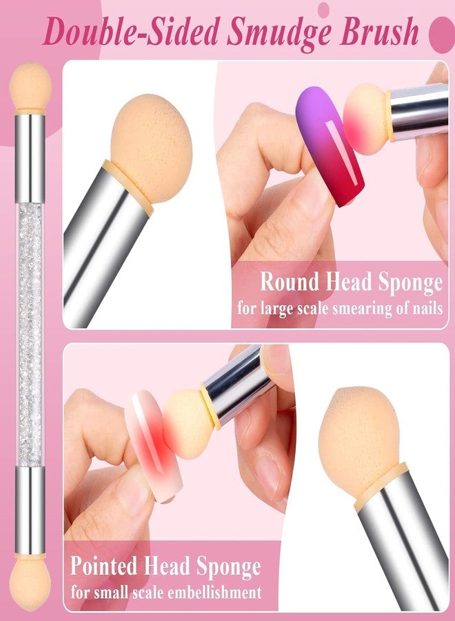 روبي فيس مجموعة فرش رسم الأظافر من روبي فيس، تتضمن فرشاة رسم الأظافر، قلم تنقيط، وفرشاة إسفنجية مزدوجة الرأس لتزيين الأظافر بدقة. - Image 3