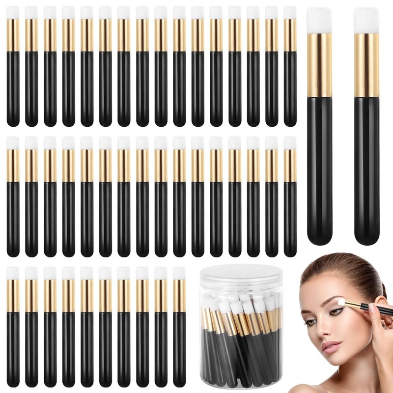 Eyelash Extension Cleansing Brush, Lash Shampoo Brushes With Clear Container, 60 Pcs Soft Dense Bristle Makeup Brush, 3.7 X 0.4 Inches Portable Cosmetic Brush For Shadow Blush Highlight - Image 5