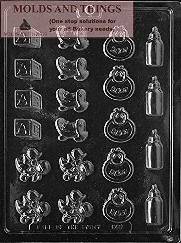 MOLDS AND THINGS Baby Outfit Baby onesie Baby suite chocolate candy mold Baby shower chocolate candy mold Wiith © molding Instructions - Image 5
