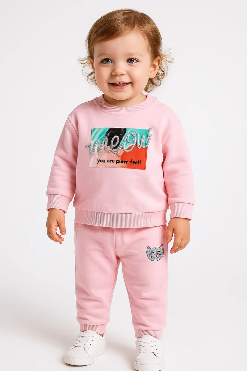 victor and jane Baby Girl Wild Graphic 2-Piece Set