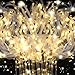 HONLYNE 28PCS Light up Wands for wedding Wedding Wands Streamers with 3 Colorful Flashing Modes Fairy Wands LED Silk Fairy Wand with Bells for Wedding New Year Thanksgiving Concert - Image 3