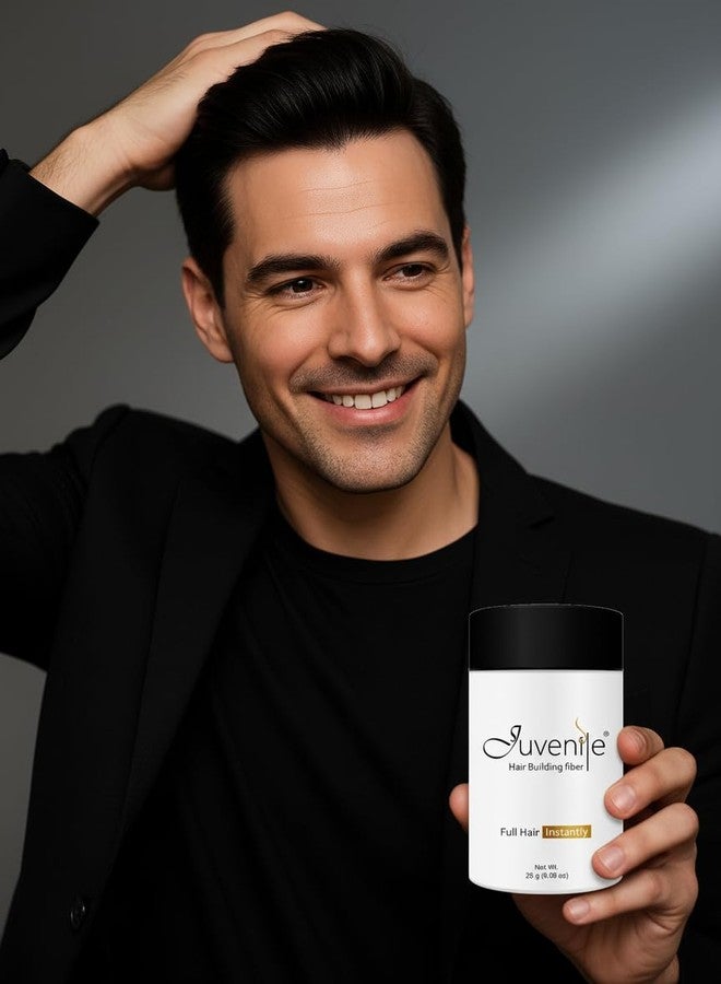 جوفينايل ألياف بناء الشعر للأطفال 25 غرام - بودرة تكثيف الشعر الفورية للرجال والنساء - تغطي فراغات الشعر، وتضيف كثافة، وتدوم طويلاً، وتمنح مظهرًا طبيعيًا - خافي لتساقط الشعر لإطلالة شعر أكثر كثافة في وقت قصير - Image 5
