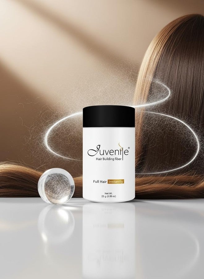 جوفينايل ألياف بناء الشعر للأطفال 25 غرام - بودرة تكثيف الشعر الفورية للرجال والنساء - تغطي فراغات الشعر، وتضيف كثافة، وتدوم طويلاً، وتمنح مظهرًا طبيعيًا - خافي لتساقط الشعر لإطلالة شعر أكثر كثافة في وقت قصير - Image 2