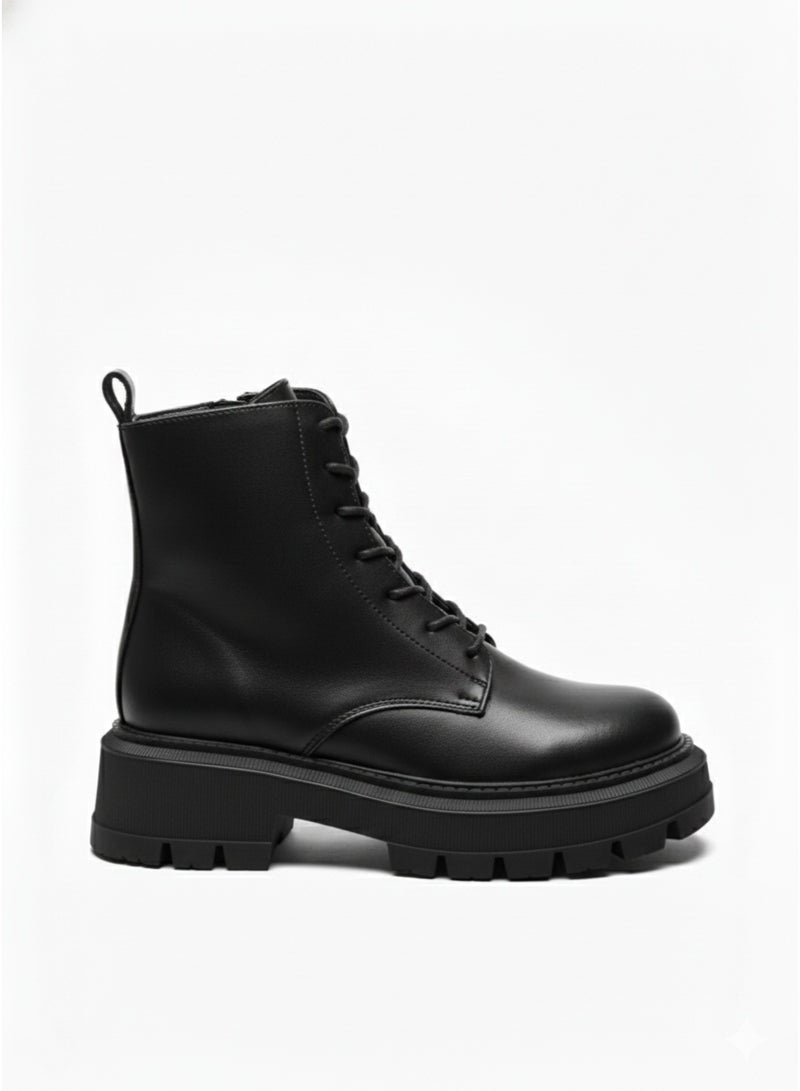 لايف ستيلاش  بياده نعل متوسط جلد بسوستة  - اسود E-110 - Image 3