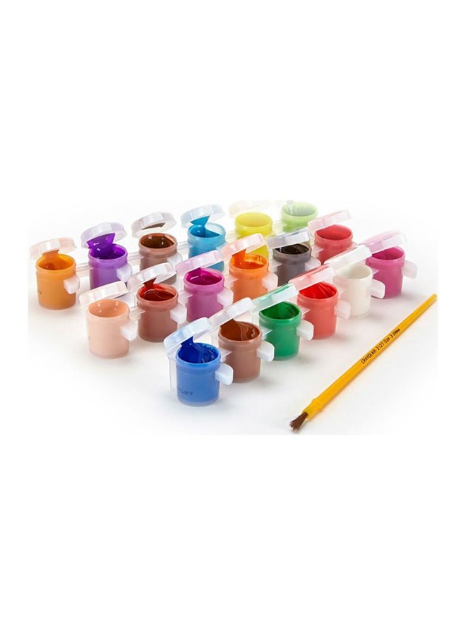 Crayola 18 ct. Washable Paint Pots with Brush, Classic & Bold Colors - Image 2