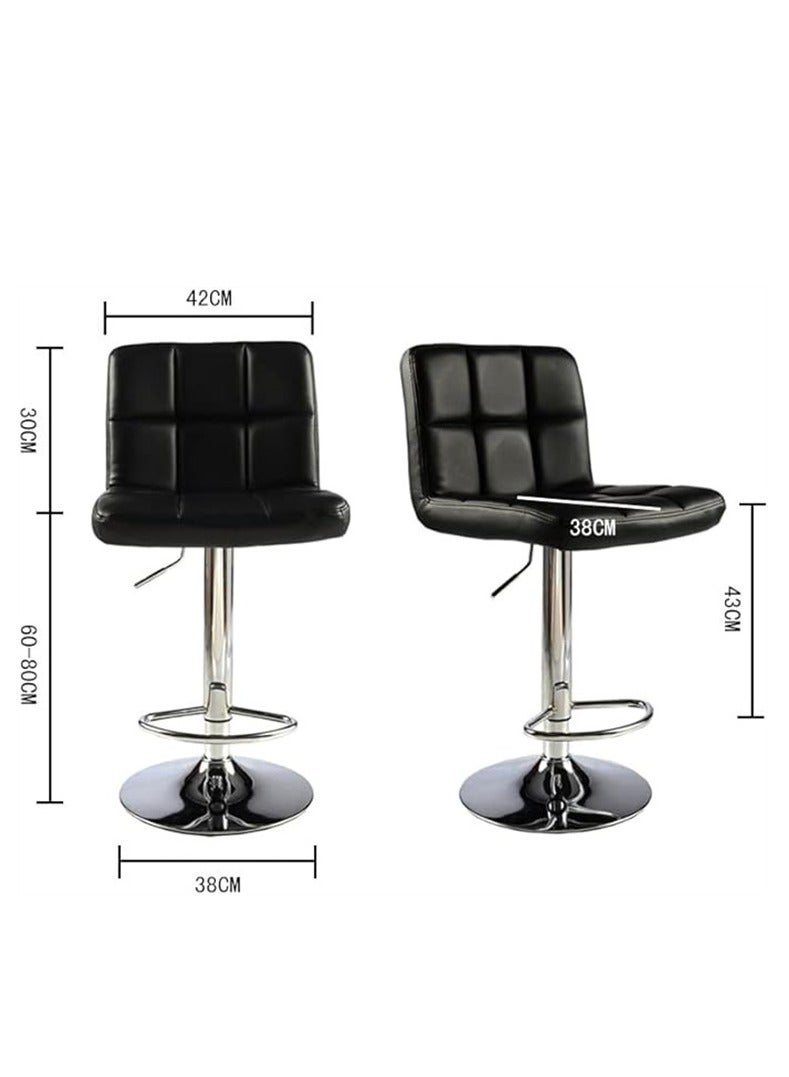 Generic Bar Stool, Bar Chair, Office Chair Set Adjustable-Black  - Image 3