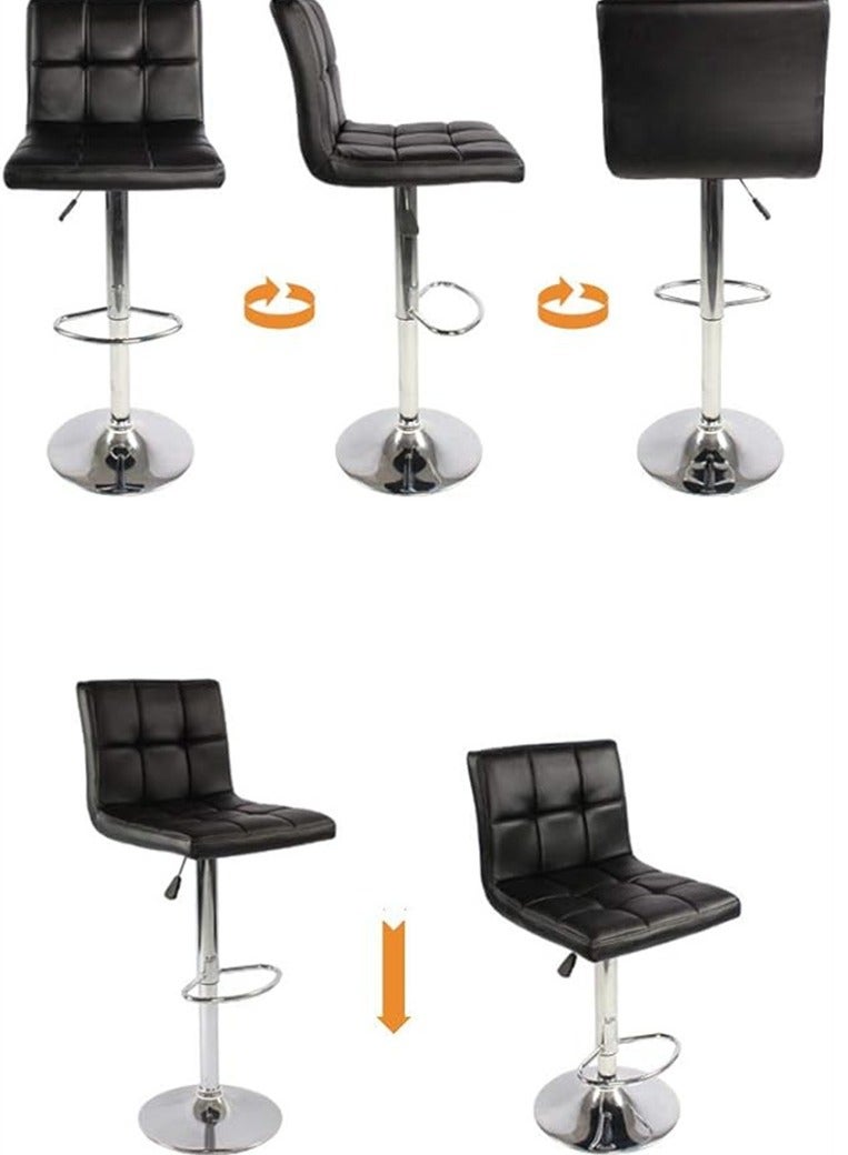 Generic Bar Stool, Bar Chair, Office Chair Set Adjustable-Black  - Image 4