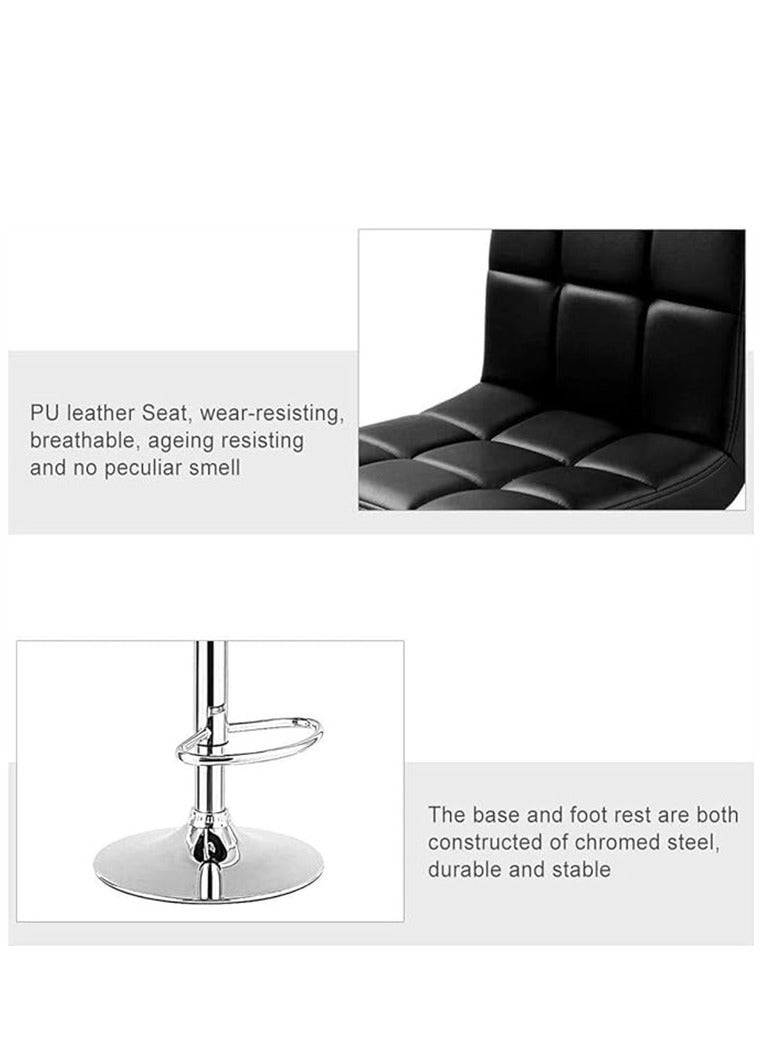 Generic Bar Stool, Bar Chair, Office Chair Set Adjustable-Black  - Image 5