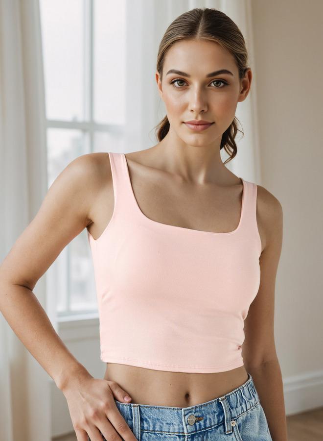 Splash FAV Square Neck Crop Tank Top - Image 1