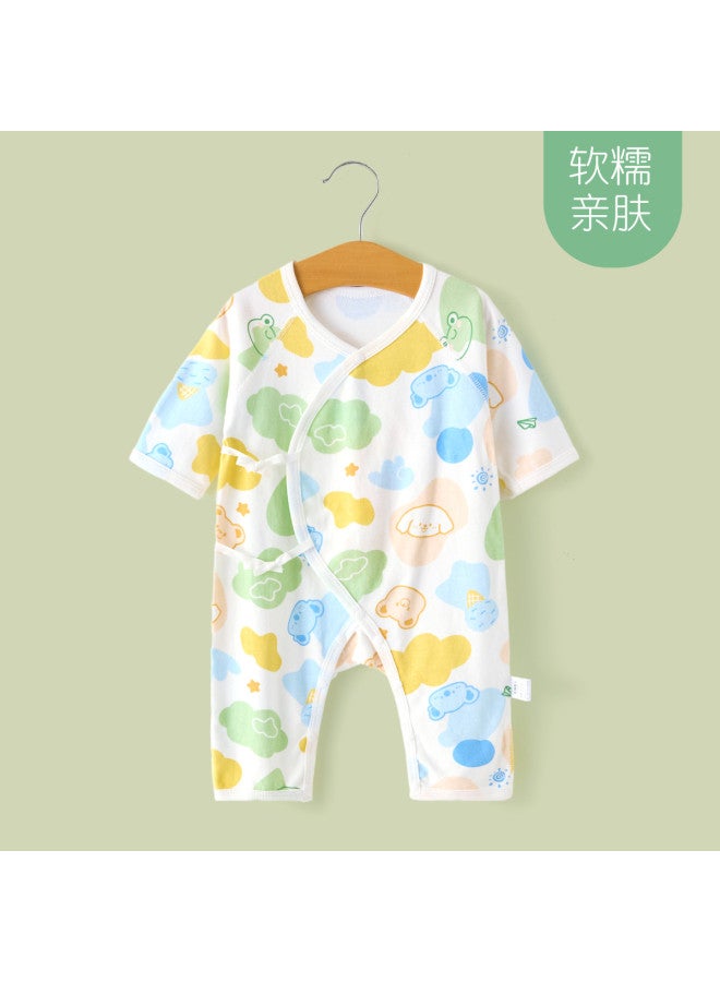 Doxiluka Baby Clothes, Spring And Autumn Long-sleeved Newborn Kimono-style Bodysuits, Class A Pure Cotton, Soft Infant Undershirts For Small Months - Image 2
