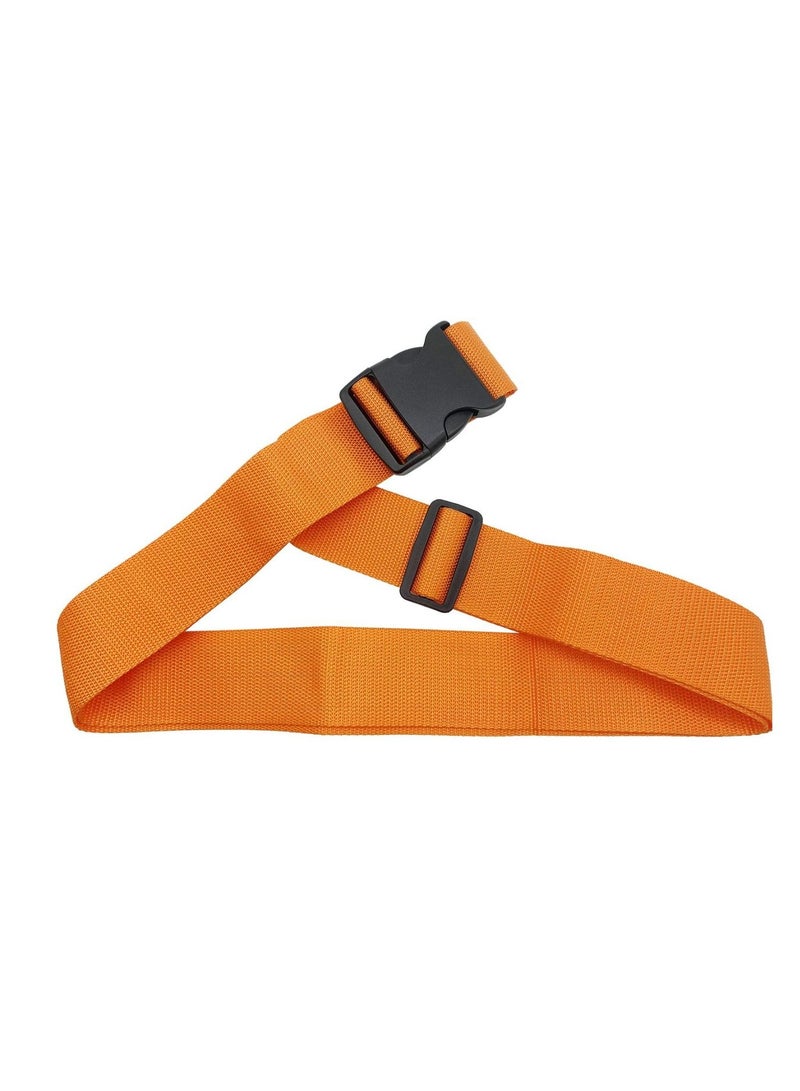 BenQuand 2 Pcs Suitcase Straps/Bright Color Adjustable Luggage Belts/Orange Luggage Straps for Suitcases - Image 2