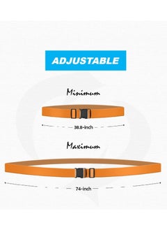 BenQuand 2 Pcs Suitcase Straps/Bright Color Adjustable Luggage Belts/Orange Luggage Straps for Suitcases  - Image 4