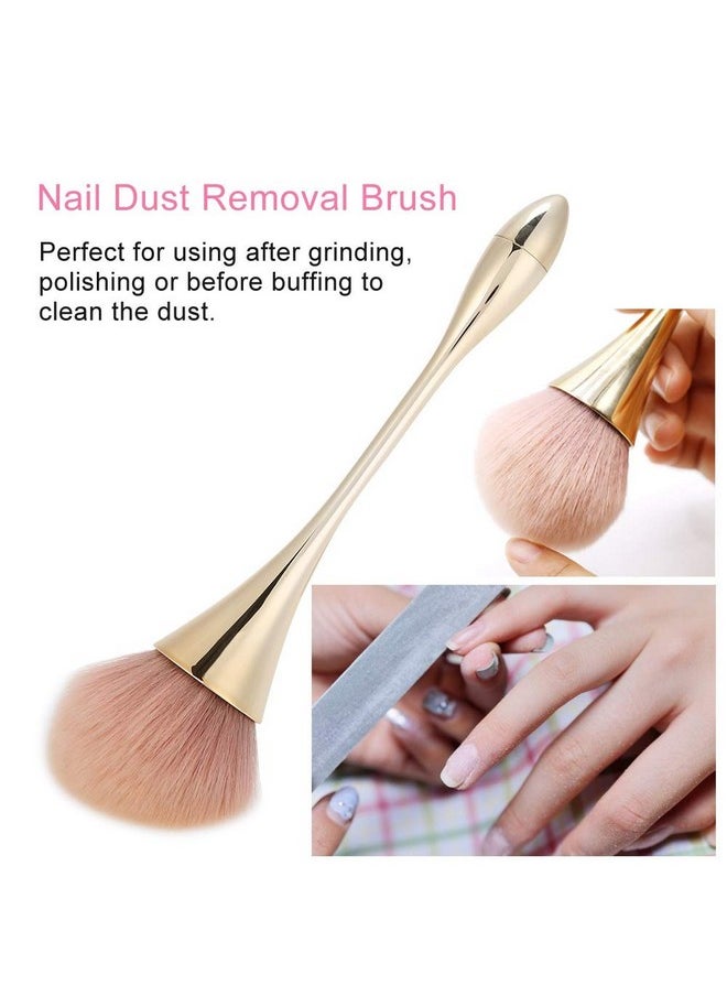 Semme Nail Art Brush Nail Dust Removal Brush Long Handle Manicure Nail Art Tools Nail Powder Cleaning Brush  - Image 2