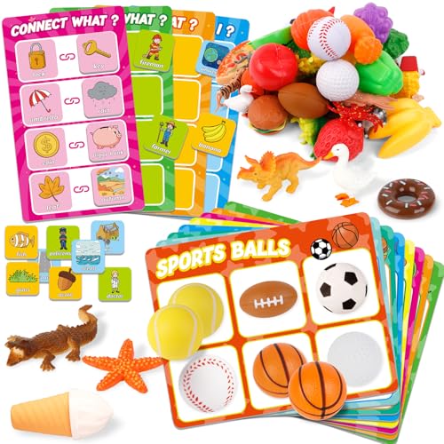 Broytain Match Card Sort Game Set for ToddlersMontessori Game for Kids Educational Fine Motor SkillsSpeech Therapy ToysPreschool Kindergarten Learning ActivitiesSorting Toys for Toddlers 35 - Image 1
