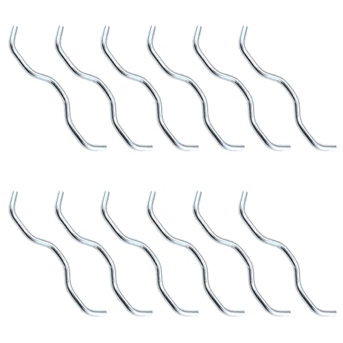 MEETOOT 12PCS 11.7CM Trampoline Accessory Trampoline Connector Trampoline Triangle Buckle W Shaped Double Trampoline Spring Hook Suitable for Trampoline Mattresses and Jumping Fabric Processing - Image 1