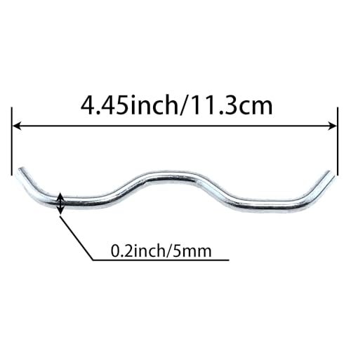 MEETOOT 12PCS 11.7CM Trampoline Accessory Trampoline Connector Trampoline Triangle Buckle W Shaped Double Trampoline Spring Hook Suitable for Trampoline Mattresses and Jumping Fabric Processing - Image 2