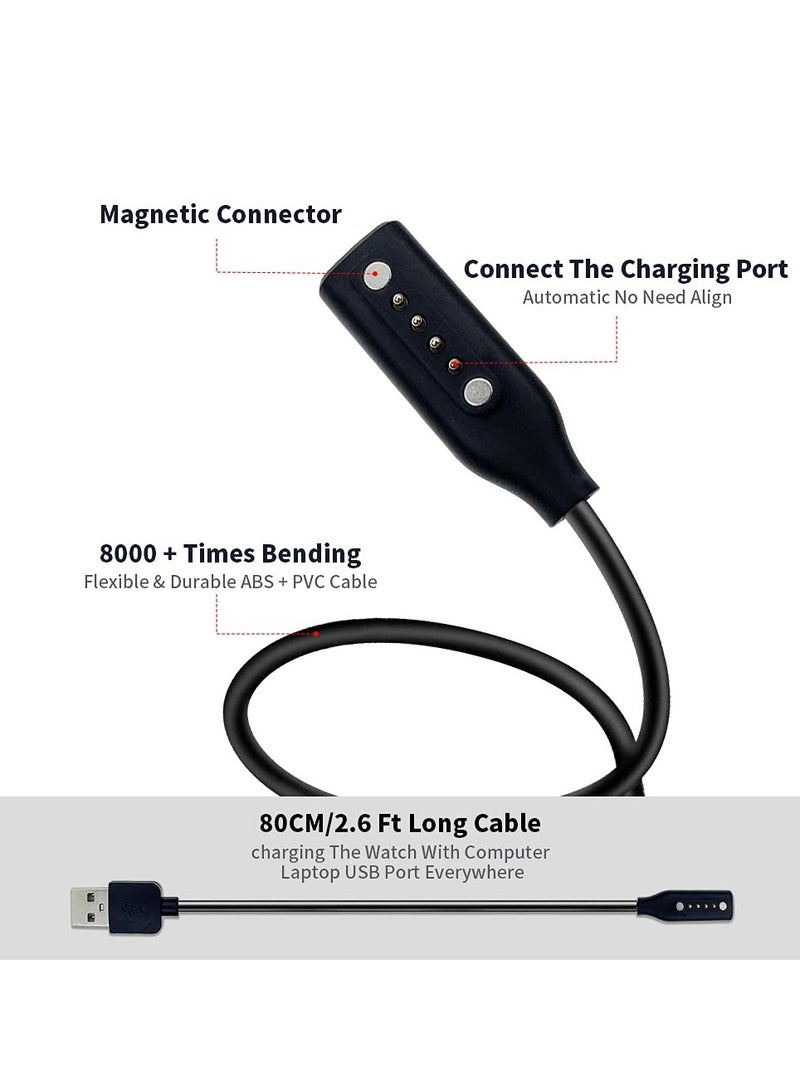 مناسبة لإطارات بوس روندو ألتو النظارات الذكية كابل الشحن Cat Eye الصوت شاحن الشحن المغناطيسي 80 سم - Image 2