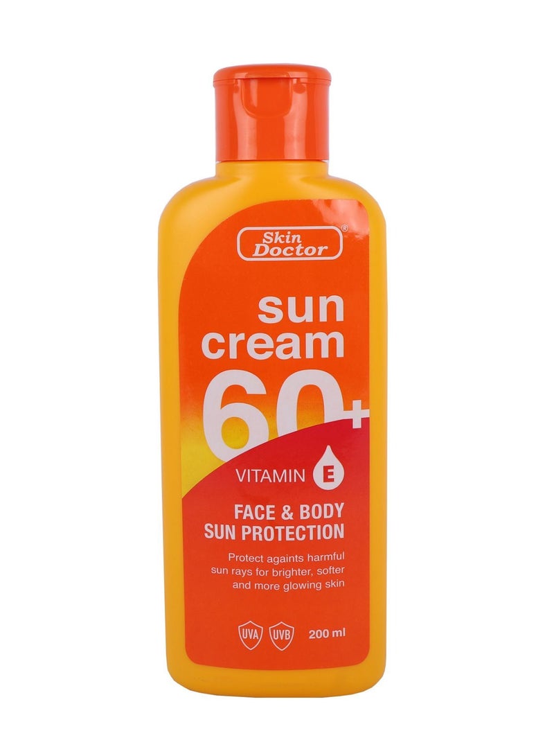 Skin Doctor Sun Cream 60 Vitamin E Face And Body Sun Cream 200Ml - Image 1