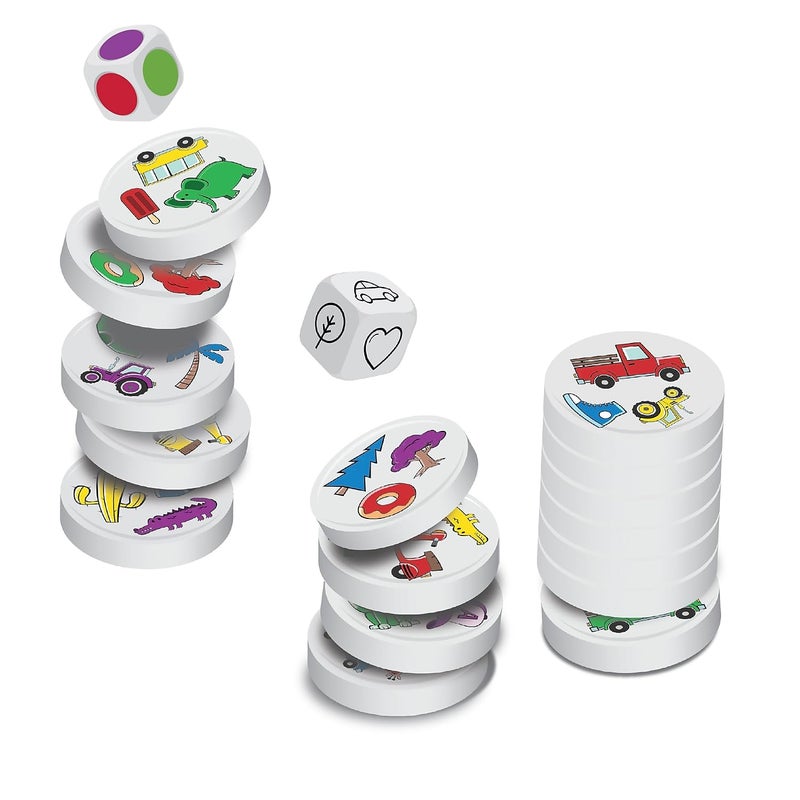 Amigo Games Clack! Categories – The Magnetic Stacking Game That Clacks When You Stack – Roll The Dice, Match The Color & Shape, Tallest Stack Wins – Perfect Family Game or Kids Game for Ages 7+ - Image 3