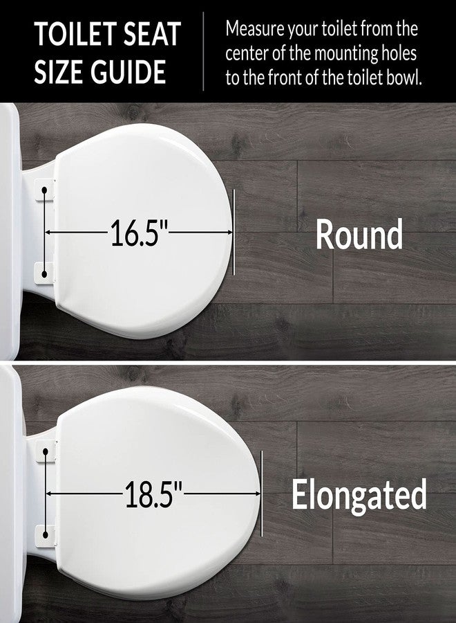 Mayfair 66TT 000 Economy Wood Toilet Seat, ROUND, White - Image 4