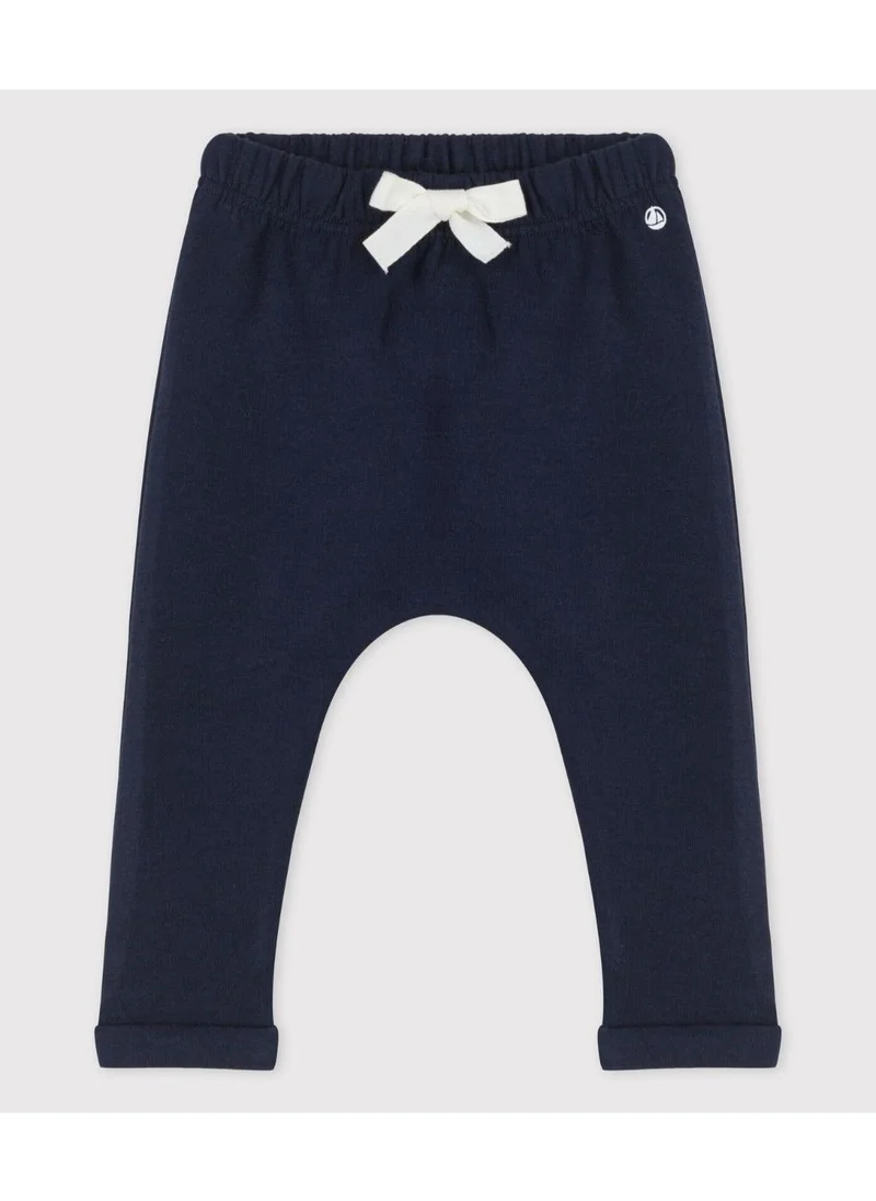 Petit Bateau Babies' Thick Striped Jersey Trousers