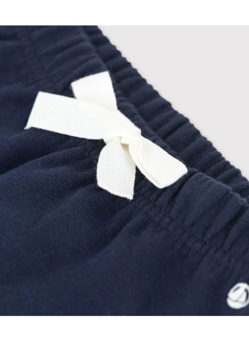 Petit Bateau Babies' Thick Striped Jersey Trousers