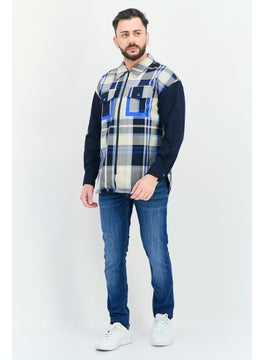 Selected Homme Men Plaid Jacket Shirt, Multicolor  - Image 4