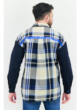 Selected Homme Men Plaid Jacket Shirt, Multicolor  - Image 2