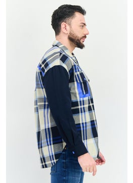 Selected Homme Men Plaid Jacket Shirt, Multicolor  - Image 3
