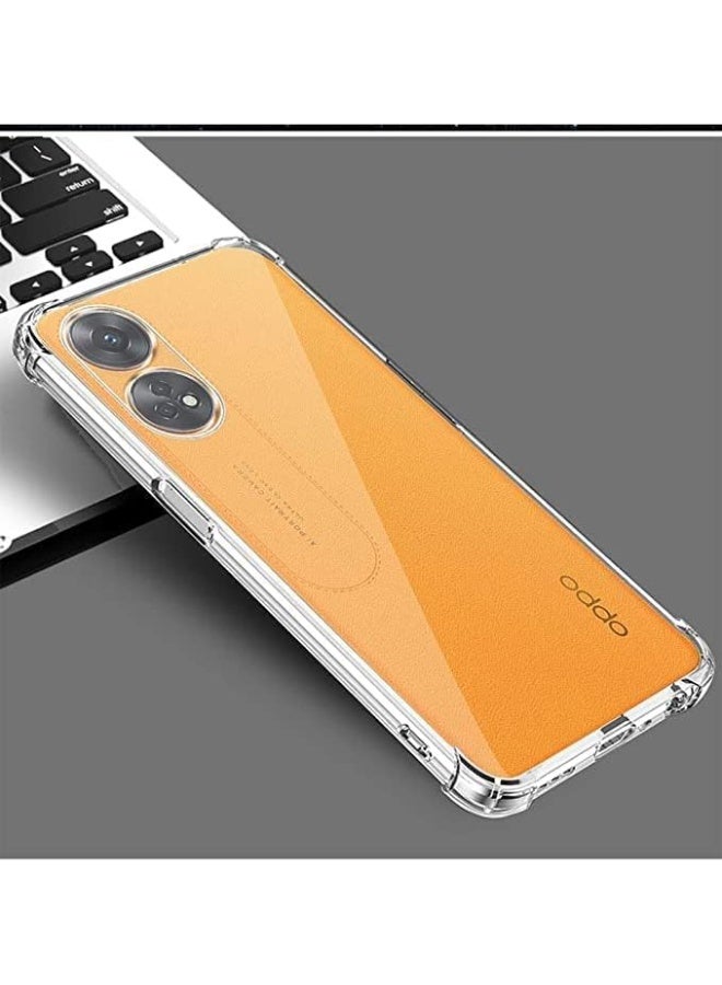 Case for OPPO Reno 8T 4G Clear Case Cover (not for 5G Version) Soft Flexible Transparent Silicone TPU Back Cover with Camera Protection and Shockproof Bumper for OPPO Reno8 T 4G Clear - Image 4