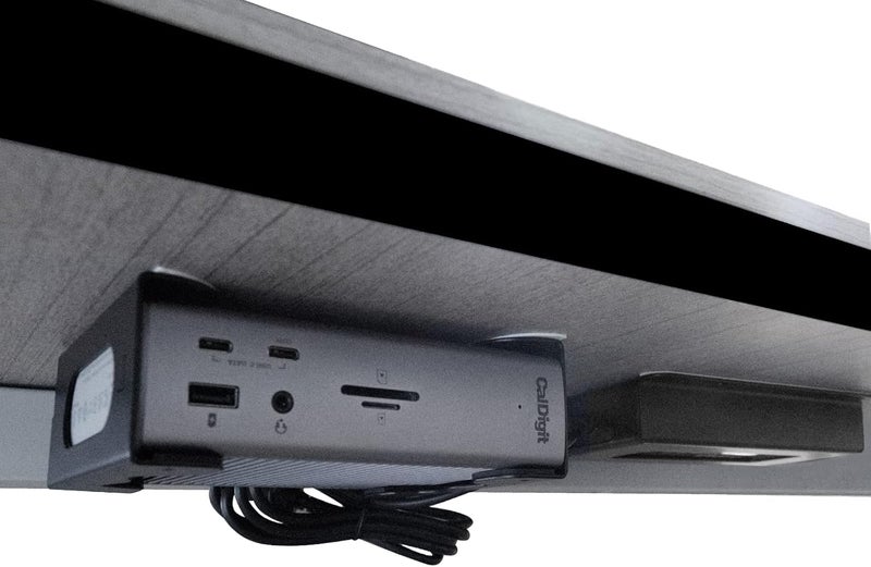 حامل تحت المكتب لقاعدة Thunderbolt 4 / قاعدة Thunderbolt 3 وكابل الطاقة، رف تخزين حديدي تحت المكتب لـ TS4 / TS3 Plus، بدون حفر، تركيب سهل مع جميع الأدوات المرفقة - Image 2