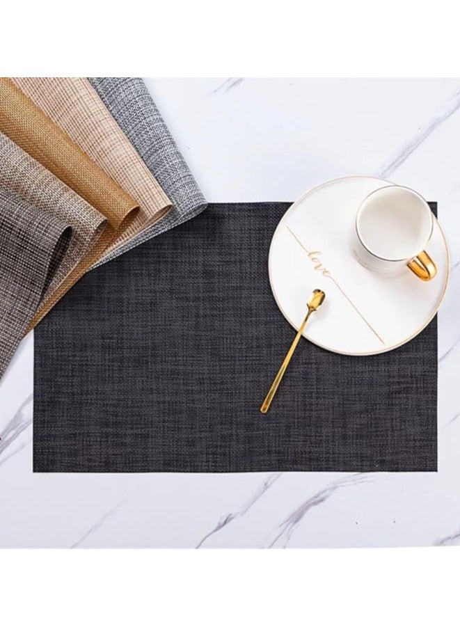 طقم مفارش سفرة 6 قطع – خامة فخمة عالية الجودة بتصميم أنيق – لإضافة لمسة ديكور راقية ومميزة لمائدة الطعام Lo - Image 1