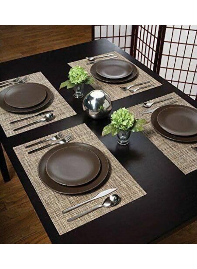 طقم مفارش سفرة 6 قطع – خامة فخمة عالية الجودة بتصميم أنيق – لإضافة لمسة ديكور راقية ومميزة لمائدة الطعام Lo - Image 2