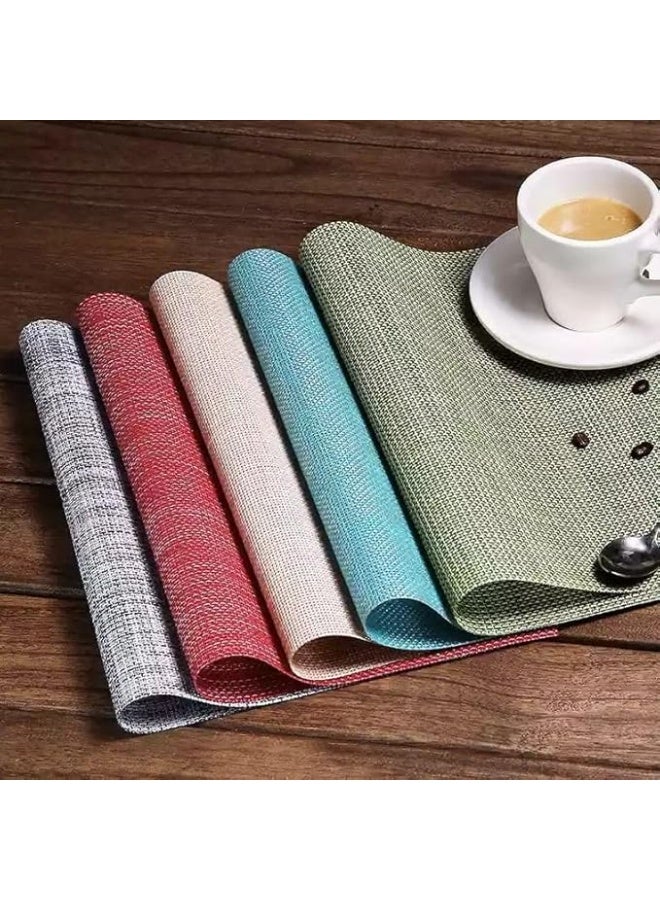 طقم مفارش سفرة 6 قطع – خامة فخمة عالية الجودة بتصميم أنيق – لإضافة لمسة ديكور راقية ومميزة لمائدة الطعام Lo - Image 3