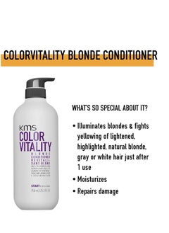 kms KMS COLORVITALITY Blonde Illuminating Purple Conditioner  - Image 2