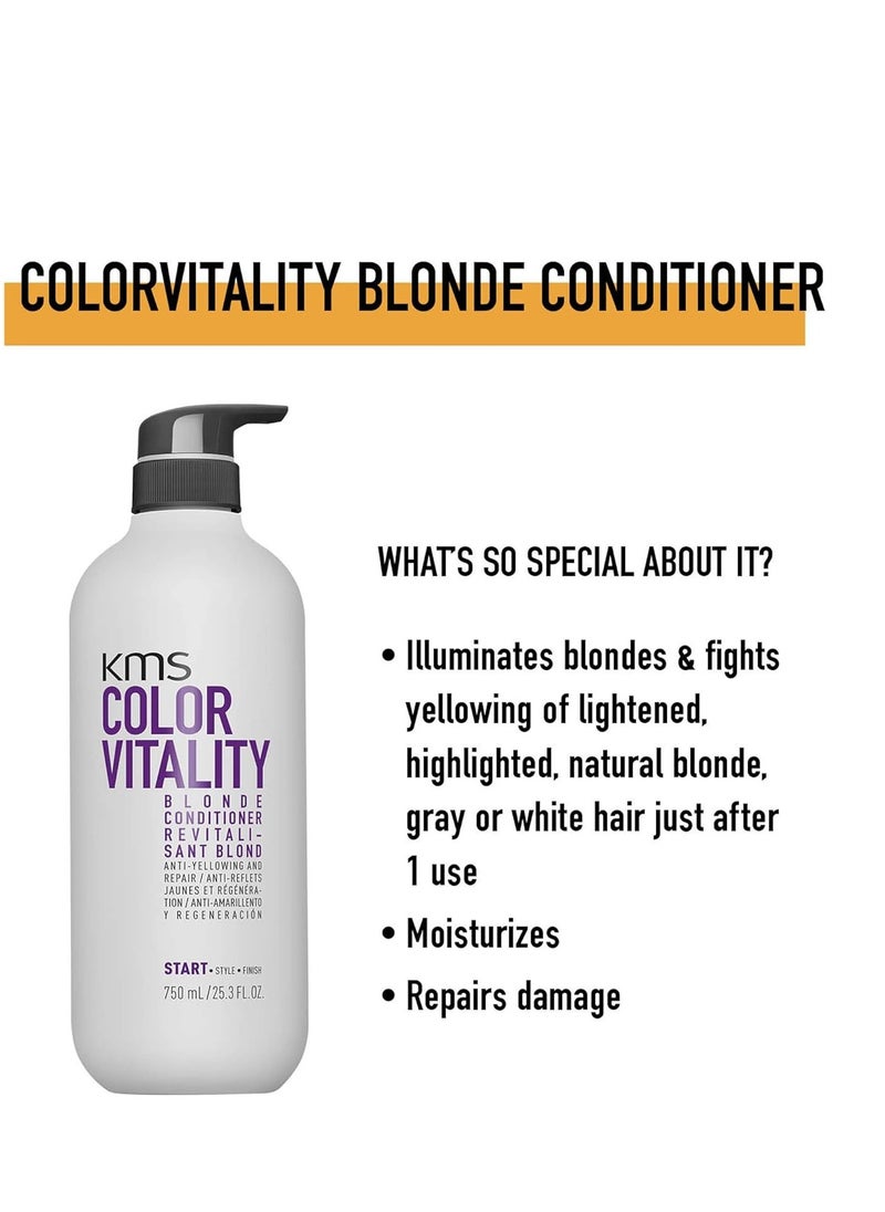 kms KMS COLORVITALITY Blonde Illuminating Purple Conditioner  - Image 2
