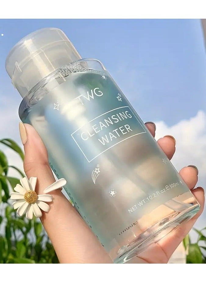 TWG 300ml Cleansing Water with 15 Amino Acids and Plant Extracts - Moisturizing, Refreshing Scented Formula for Gentle Deep Cleaning, Suitable for All Skin Types, Makeup Remover for Face, Eyes & Lips - Image 1
