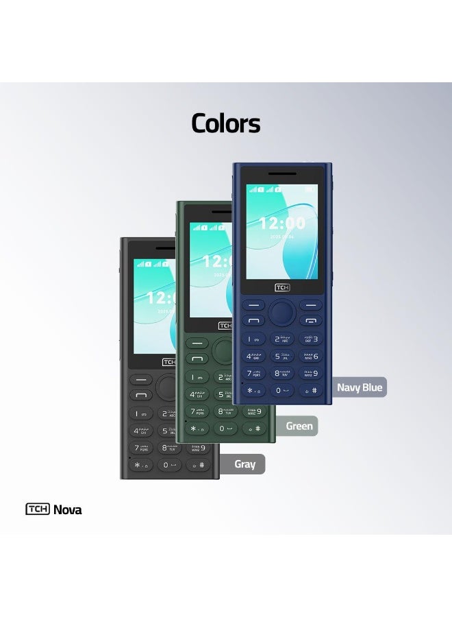 TCH NOVA Feature Phone Blue Dual Sim 4G International Version - Image 4