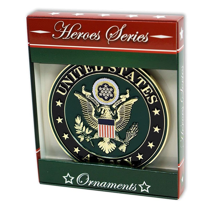 ألايد فلاغ حلفاء منتجات Army Army Heroes Series زخرفة العطلات - ميدالية الجيش المرخص رسميًا - Image 2