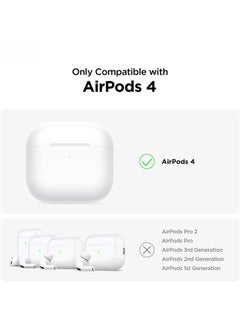 O Ozone Protective Case for Airpods 4 Case Cover with Keychain, Retro 3D Camera Protective Silicone Skin Headphone Case Cover- Green  - Image 2