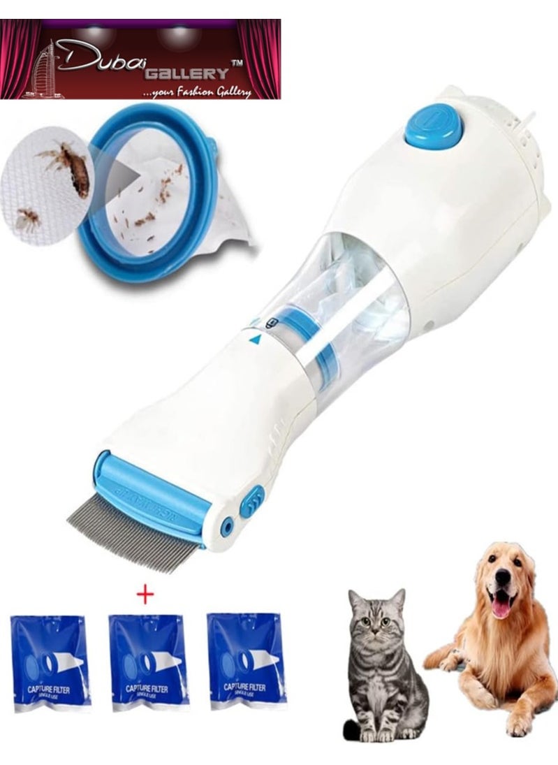 DubaiGallery - lice and nits remover Comb , V lice Comb Head Lice Comb | Electric Head Lice Comb | Lice And Nits Removal Comb | V lice Comb Vacuums Machine For Lice Removed , Lice Comb For Dog , V lice Comb - Image 1