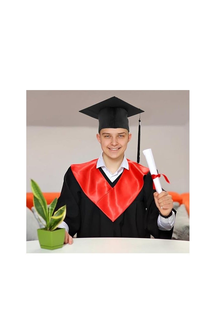 قبعة التخرج المتميزة مع شرابة ذهبية تصميم أكاديمي كلاسيكي لاحتفالات المدارس والجامعات - Image 4