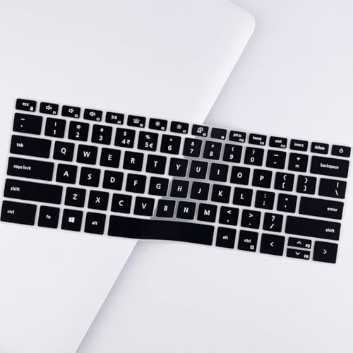 OJOS Keyboard Cover for New Dell Inspiron 14 5000 5410 5415 5418, Dell Inspiron 14 7000 7415 2-in-1 Lastest Dell Inspiron 13 5310, Dell Latitude 3320 3420 14" Skin, Black - Image 3