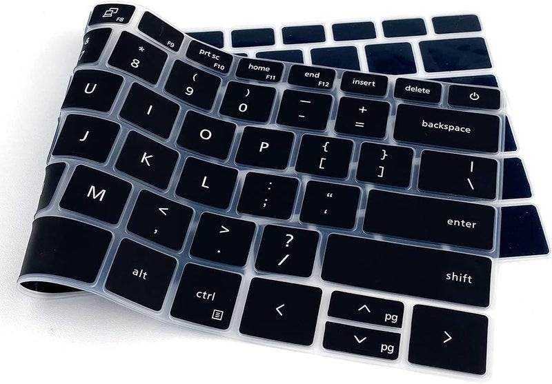 OJOS Keyboard Cover for New Dell Inspiron 14 5000 5410 5415 5418, Dell Inspiron 14 7000 7415 2-in-1 Lastest Dell Inspiron 13 5310, Dell Latitude 3320 3420 14" Skin, Black - Image 5