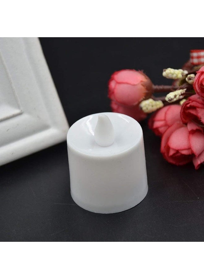 ClickBazar LED Tea Light Candles – Battery Operated, Flickering Flame Effect, Set of 12 Pieces - Image 2