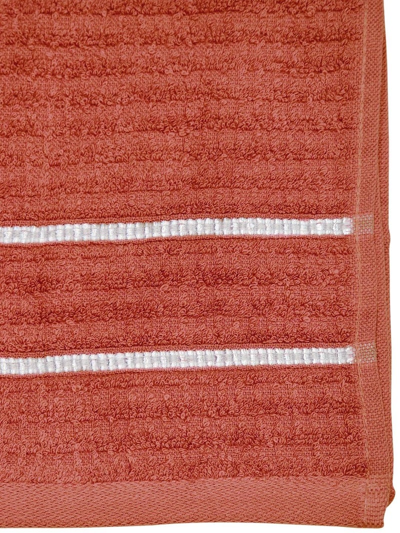 BIANCA Extra Plush Turkish Terry Towels -2pc Hand Towel Set (Mint-Tea) | 480 GSM l 100% Cotton Towel | Hand Towel, Gym Towel for Men Workout Solid-Rust - Image 5