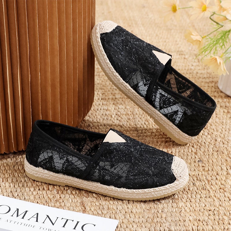 Women's Summer Mesh Breathable Espadrille Flats - Image 2