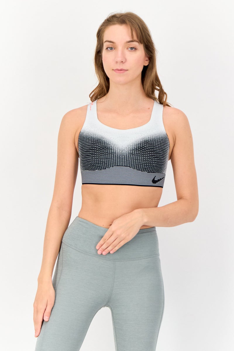Nike Women Textured Non Padded Sports Bra, Multicolor  - Image 1