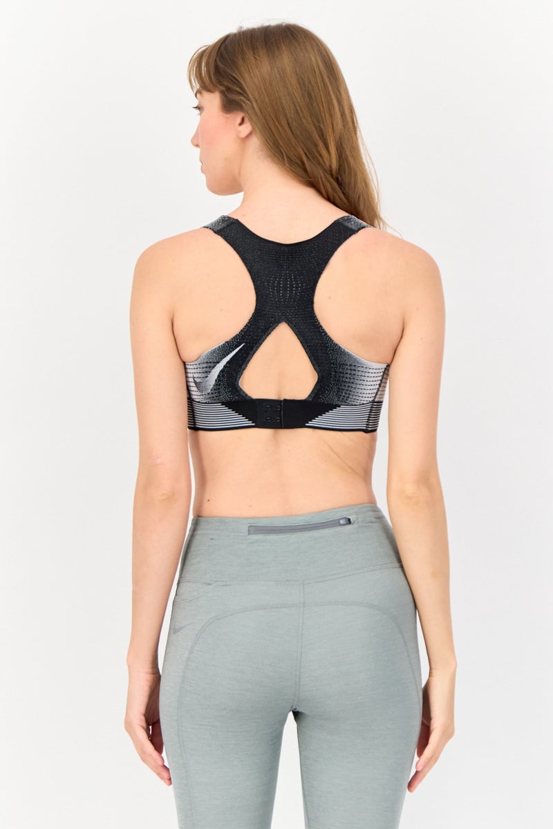 Nike Women Textured Non Padded Sports Bra, Multicolor  - Image 3